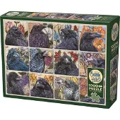 Cobble Hill Puzzle Collage Corbeaux - Random Cut - 1000 pièces