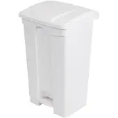 Jantex Poubelle de cuisine à pédale blanche 87 L