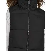 Dockers Hd Matte Soft Bubble Puffer Vest Noir L Femme