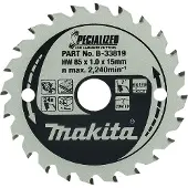 Makita Lame pour Scies Circulaires Stratifié Specialized 85x15x1,0 24T