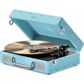 Mixx Revival 55 Stereo Vinyl Record Player Deck Blue Tourne-disque