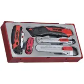 Teng Tools TTK40 Couteau de sécurité, Automatique, Droit, 50.0mm Rétractable