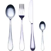 Mepra Set de Couverts Mepra Natura Ice Silver (24 Pièces)
