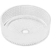Mexen Lavabo en verre incassable, résistant aux UV et aux ternissures, avec structure cristalline unique