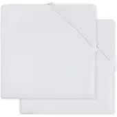 Jollein Drap-Housse Jollein Jersey Boxmatras White (2pack)-75 x 95 cm