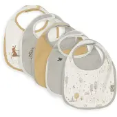 Jollein Bavette 'Tiny Park' marron / gris / orange / blanc