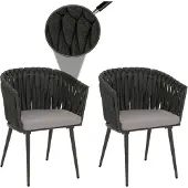 Mendler Chaise de jardin -N38 (lot de 2)