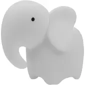 Eco-Light Mary's LED RGB Elephant White Night Light avec télécommande Warm Colour 3000K