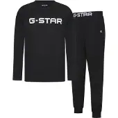G-Star Pyjama long 'Stone' noir / blanc