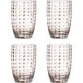 Bloomingville Ensemble de 4 verres Brinley marron
