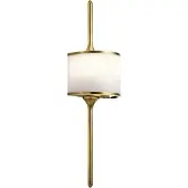 Elstead Lighting Mona LED Applique murale G9 double 56cm laiton naturel IP44 (640 lm, G9)