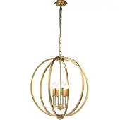 Elstead Lighting Corinne lampe suspendue en laiton 6xE14 60W Feiss