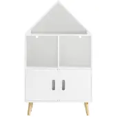 SoBuy Bibliothèque Enfant - Blanc - 63x30x103 cm