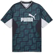 Puma Maillot émeraude / noir / blanc