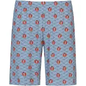 Mey Pantalon de pyjama 'Wave Swing' bleu marine / bleu clair / rouge / blanc