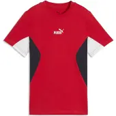 Puma Garçons, T-shirt de sport, ESS BLOCK Tee B (164), Rouge, 164