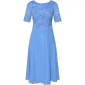 Vera Mont Robe de cocktail bleu ciel