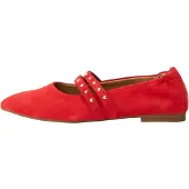 Gabor Ballerines à lanières rouge