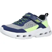 SKECHERS Baskets 'Glide-Step Aero' bleu marine / gris / vert fluo / blanc
