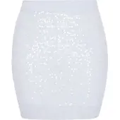 Faina Jupe bleu clair / argent