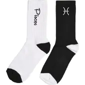 Mister tee Chaussettes 'Zodiac' noir / blanc