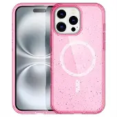IMoshion Coque Pailletée avec MagSafe pour Apple iPhone 16 Pro Max - Paillettes Rose