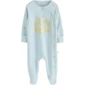 Next Barboteuse / body 'Eid' bleu clair / or