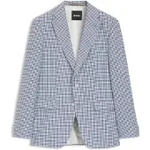 BOSS Veste Slim à motif pied-de-poule pepita