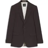 BOSS Veste de costume coupe décontractée en twill