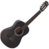 Gear4Music Guitare Classique Junior 1/2 par Noir