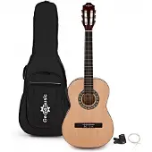 Gear4Music Pack avec Guitare Classique 3/4 par Naturel