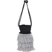 Faina Poche ventrale noir / argent