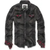 Brandit Chemise marron / moka / rouge / noir