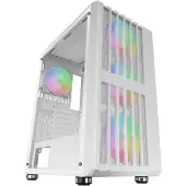 Mars Gaming Mcvault Argb Pc Tower Case Blanc