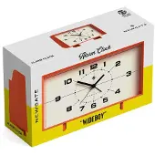 Newgate Réveil Wideboy avec cadran crème orange