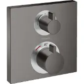 Hansgrohe Thermostat encastré Ecostat Square Set de finition 2 consommateurs BBC