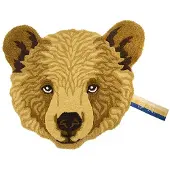 Doing Goods Tapis en forme de tête d'ours Bruno L