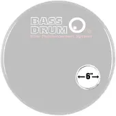 Bass Drum Os Sound Hole Ring White 6