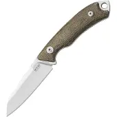 MKM Knives MKM Pocket Tango 2 Lambsfoot PT2-GC Green Canvas Micarta, couteau fixe, David C. Andersen design