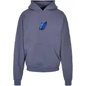 Mister tee Sweat-shirt 'Le Papillon' bleu / saphir / gris / blanc