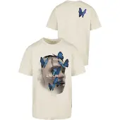 Mister tee T-Shirt crème / beige clair / azur / noir