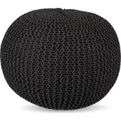 Relaxdays Pouf tricot (46 x 33 cm)