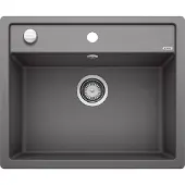 BLANCO DALAGO 6-F Evier à encastrer / SILGRANIT / Gris roche / Excenter