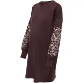 ONLY Maternity Robe 'OLMAlexa' chocolat / rose / blanc