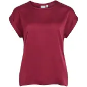 Vila T-shirt 'VIELLETTE' lie de vin