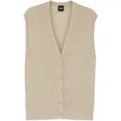 BOSS Gilet en maille en laine mérinos