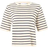 Vila Pull-over 'VIMalu' crème / bleu foncé