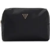 GUESS Large Top Zip, Trousse de toilette, Noir