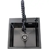 Lendo Online Évier Inox Anthracite 44×44 Robinet Extractible