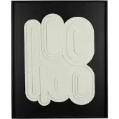 Zuiver August Wall Art Noir/Blanc (52 x 64 cm)